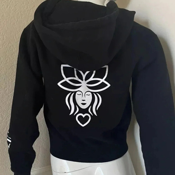 Stussy RARE collectors zip up hoodie black uplift lotus flower size medium - Picture 9 of 14